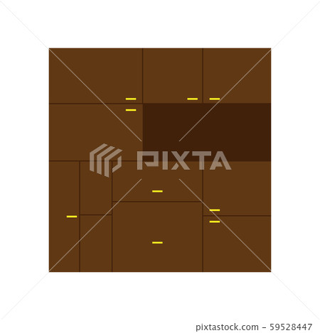 Cupboard vector decor style shelf retro. Interior Cupboard vector decor style shelf retro. Interior 59528447