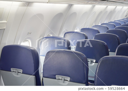 empty row of airplane seats empty row of airplane seats 59528664
