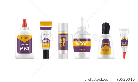 Set of isolated glue tubes or sticks, superglue 59529019