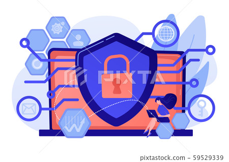 Privacy engineering concept vector illustration. Privacy engineering concept vector illustration. 59529339