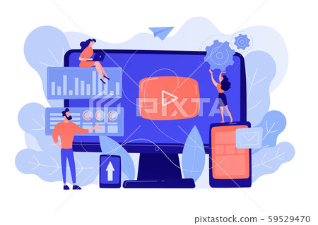PPC campaign concept vector illustration. PPC campaign concept vector illustration. 59529470
