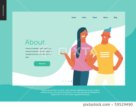 Bright people portraits - website template 59529490