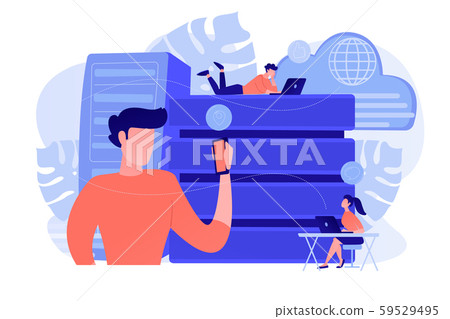 Proxy server concept vector illustration. Proxy server concept vector illustration. 59529495