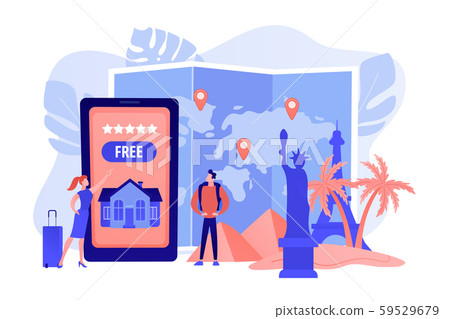 Hospitality and travel clubs concept vector illustration 59529679