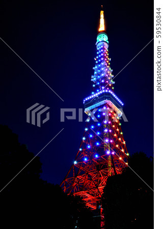 東京鐵塔特別點亮無限鑽石面紗 東京鐵塔特別點亮無限鑽石面紗 59530844