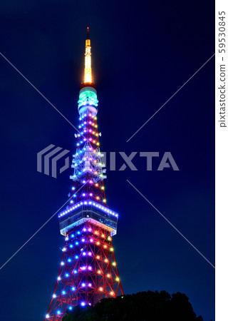 東京鐵塔特別點亮無限鑽石面紗 東京鐵塔特別點亮無限鑽石面紗 59530845