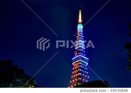 東京鐵塔特別點亮無限鑽石面紗 東京鐵塔特別點亮無限鑽石面紗 59530846