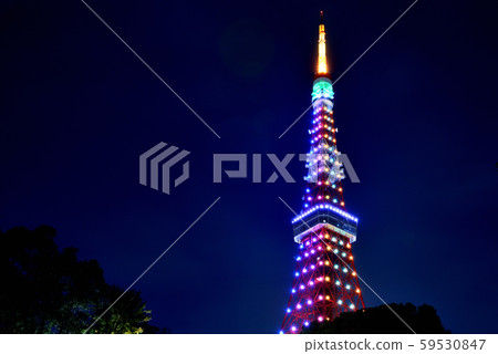 東京鐵塔特別點亮無限鑽石面紗 東京鐵塔特別點亮無限鑽石面紗 59530847