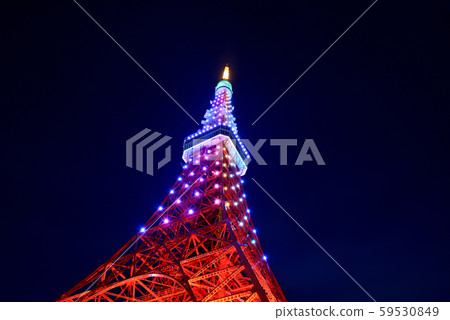 東京鐵塔特別點亮無限鑽石面紗 東京鐵塔特別點亮無限鑽石面紗 59530849