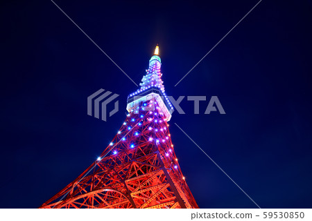東京鐵塔特別點亮無限鑽石面紗 東京鐵塔特別點亮無限鑽石面紗 59530850