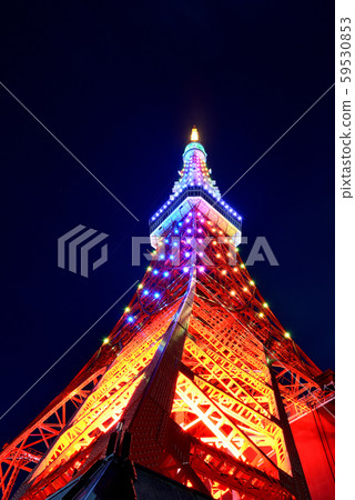 東京鐵塔特別點亮無限鑽石面紗 東京鐵塔特別點亮無限鑽石面紗 59530853