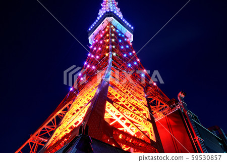 東京鐵塔特別點亮無限鑽石面紗 東京鐵塔特別點亮無限鑽石面紗 59530857