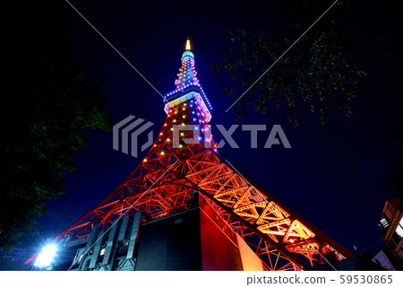 東京鐵塔特別點亮無限鑽石面紗 東京鐵塔特別點亮無限鑽石面紗 59530865