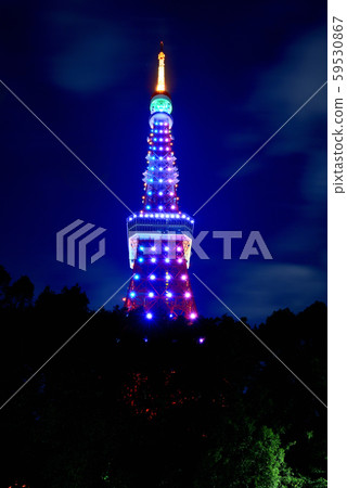 東京鐵塔特別點亮無限鑽石面紗 東京鐵塔特別點亮無限鑽石面紗 59530867