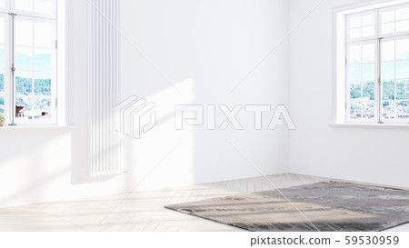 Modern bright interior . 3D rendering 59530959