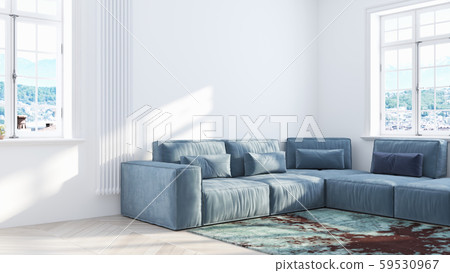 Modern bright interior . 3D rendering Modern bright interior . 3D rendering 59530967