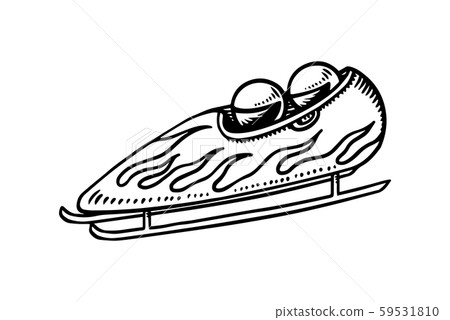 bob sleigh clipart