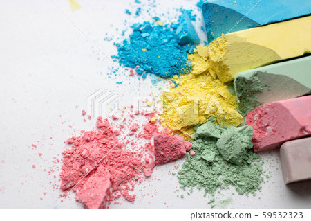 Colorful chalk pastels - education, arts,creative, back to school. 59532323