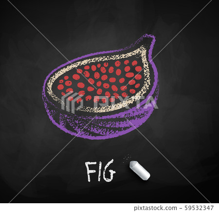 Vector chalked sketch of half of Fig 59532347