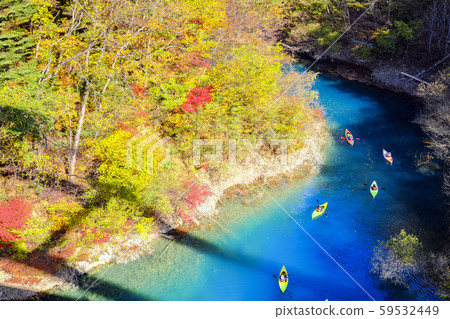 Autumn Shimankawa and canoe Autumn Shimankawa and canoe 59532449