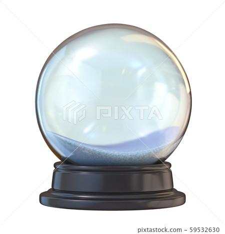 Empty snow ball 3D 59532630