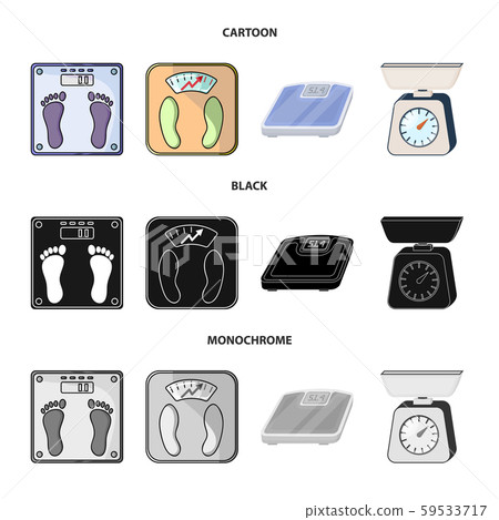 Isolated object of weight and lab sign. Collection of weight and kitchen vector icon for stock. Isolated object of weight and lab sign. Collection of weight and kitchen vector icon for stock. 59533717