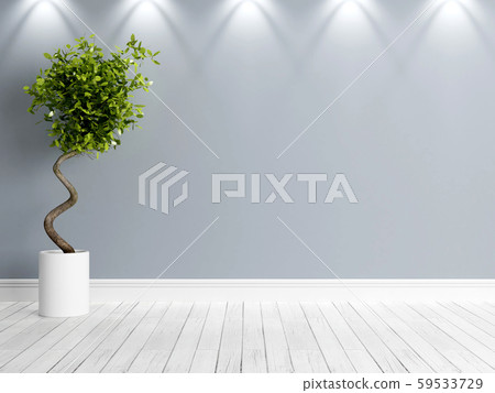 Modern bright interior . 3D rendering Modern bright interior . 3D rendering 59533729