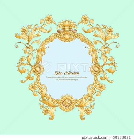 Border, frame, label In baroque, rococo, Border, frame, label In baroque, rococo, 59533981