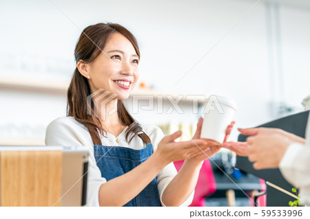 咖啡館店員 59533996