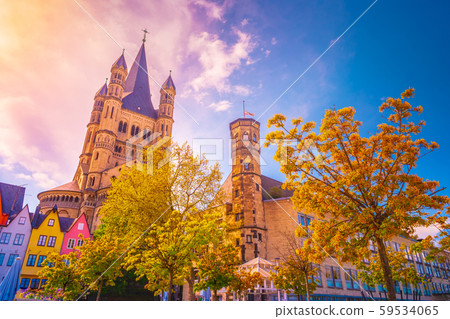 Cologne . The Church of St. Martin. Of the twelve Cologne . The Church of St. Martin. Of the twelve 59534065
