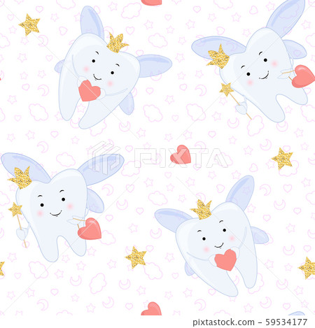 Tooth fairy. Vector cartoon illustration Tooth fairy. Vector cartoon illustration 59534177