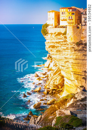 Image of Bonifacio port and Citadel in South of 59534982