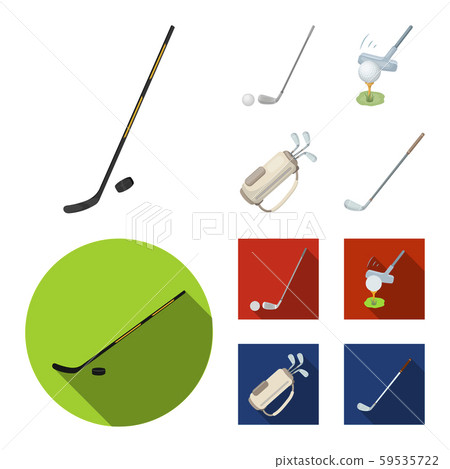 Vector illustration of and stick logo. Set of and golf vector icon for stock. 59535722
