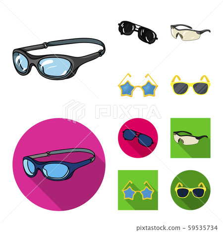 Isolated object of summer and beach symbol. Set of summer and fashion vector icon for stock. Isolated object of summer and beach symbol. Set of summer and fashion vector icon for stock. 59535734