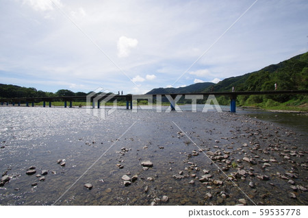 Shimanto River Sada Settlement Bridge 59535778