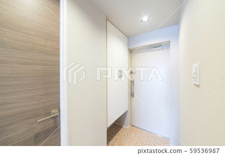 Housing entrance Clogs box Hallway image Construction example Housing entrance Clogs box Hallway image Construction example 59536987