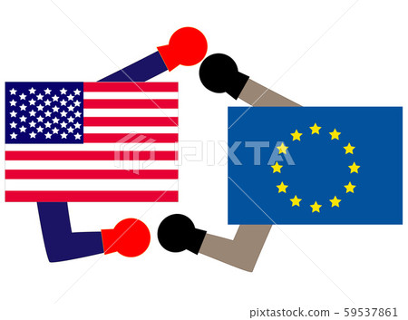It represents the diplomacy between the EU and the United States. It represents the diplomacy between the EU and the United States. 59537861