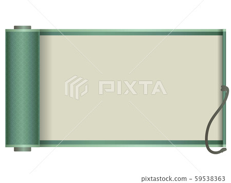 Scroll illustration: dark green Scroll illustration: dark green 59538363