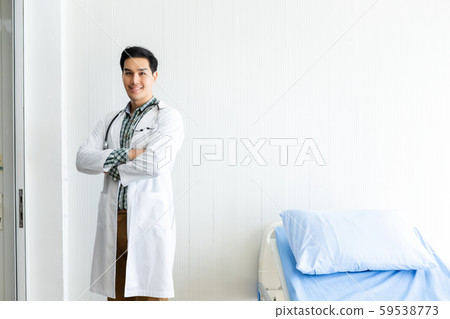 Portrait of Asian Young man doctor therapeutic Portrait of Asian Young man doctor therapeutic 59538773