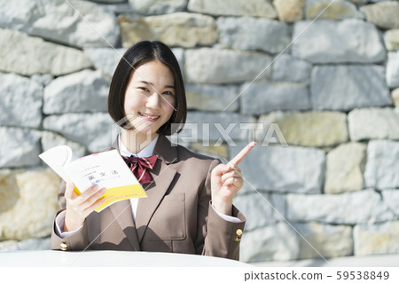 智能手機的高中女孩 智能手機的高中女孩 59538849