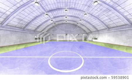 五人制足球場室內體育館工廠車間藍色插圖24 五人制足球場室內體育館工廠車間藍色插圖24 59538901