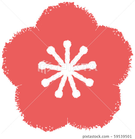 梅花(紅色)的插圖 梅花(紅色)的插圖 59539501
