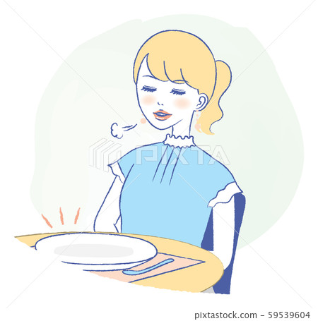 Female meal health illustration 59539604