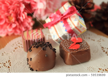 Valentine chocolate present Valentine chocolate present 59539699