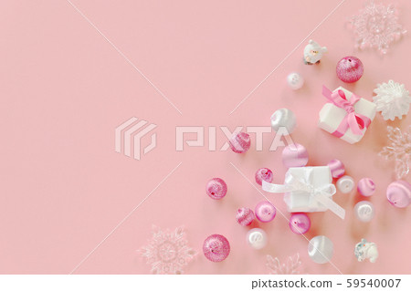 Christmas pink background 59540007