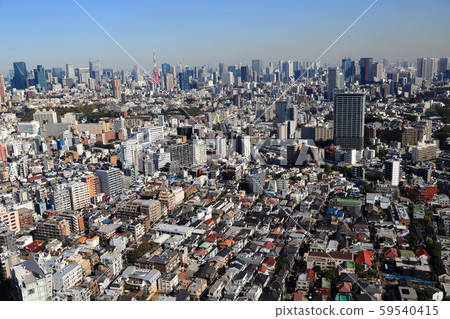 從上面可以看到東京的心臟 從上面可以看到東京的心臟 59540415