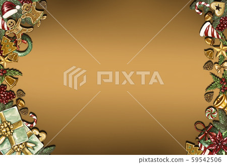 Christmas background by using materials paint with watercolor to design,and have space to put your text.Concept Christmasday and a happy New Year. Christmas background by using materials paint with watercolor to design,and have space to put your text.Concept Christmasday and a happy New Year. 59542506