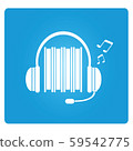 audio book, headphone and books 59542775
