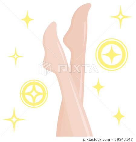 閃亮的美麗腳卡通 59543147