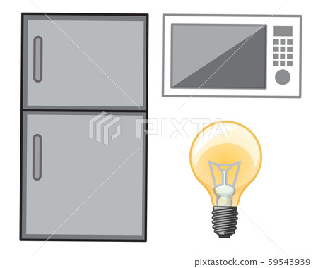 Different electronic devices on white background 59543939